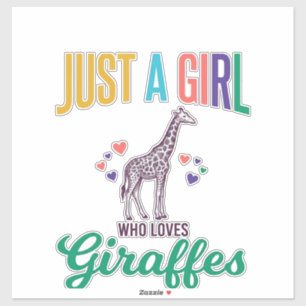 Just a Girl Who Loves Giraffes Vintage Vector Desi