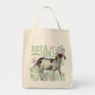 Just a Girl Who Loves Goats Tote Bag