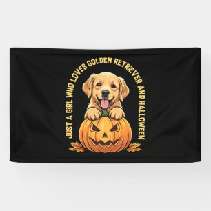 Just a Girl Who Loves Golden Retrievers Banner