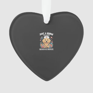 Just a Girl Who Loves Golden Retrievers Dogs Lover Ornament