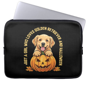 Just a Girl Who Loves Golden Retrievers Laptop Sleeve