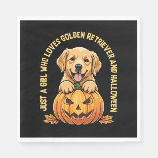 Just a Girl Who Loves Golden Retrievers Napkin