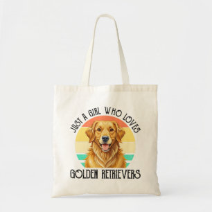 Just A Girl Who Loves Golden Retrievers Tote Bag