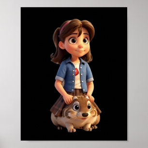 Just A Girl Who Loves Groundhogs Poster