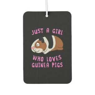 Just A Girl Who Loves Guinea Pig Animal Spirit Car Air Freshener