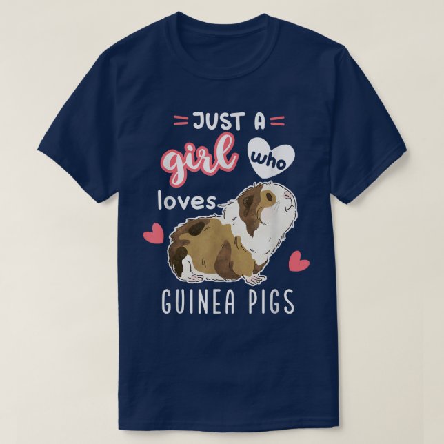 Just A Girl Who Loves Guinea Pigs 3489  T-Shirt (Design Front)