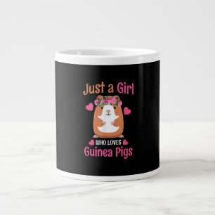 Just A Girl Who Loves Guinea Pigs Cute Guinea Pig Large Coffee Mug