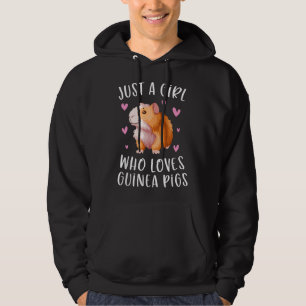 Just A Girl Who Loves Guinea Pigs Funny Cavy Gifts Hoodie