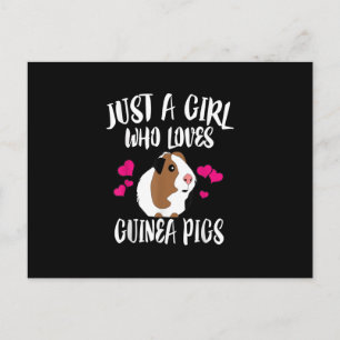 Just A Girl Who Loves Guinea Pigs Guinea Pig Gift Postcard