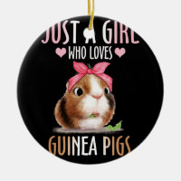 Just A Girl Who Loves Guinea Pigs Lover Mum Cavy