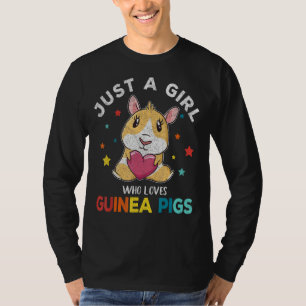 Just A Girl Who Loves Guinea Pigs Mum Wheek Guinea T-Shirt