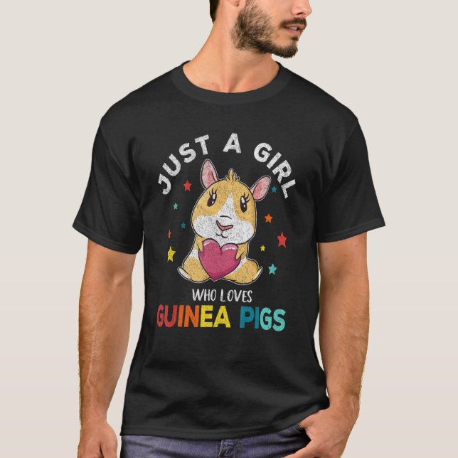 Just A Girl Who Loves Guinea Pigs Mum Wheek Guinea T-Shirt (Front)