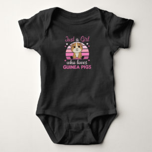 Just A Girl who Loves Guinea Pigs - Sweet Guinea Baby Bodysuit