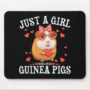 Just A Girl Who Loves Guinea Pigs Women Kids Cavy Mouse Pad