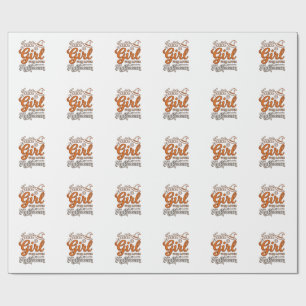 Just a Girl Who Loves Halloween Vector Design_1 Wrapping Paper