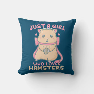 Just A Girl Who Loves Hamsters Cushion