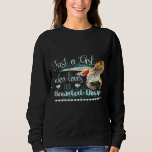 Just A Girl Who Loves Her Bearded Dragon Pet Lizar Sweatshirt