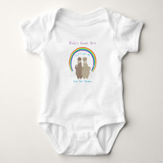 Just A Girl Who Loves Her Mamas-One Piece LGBTQIA+ Baby Bodysuit