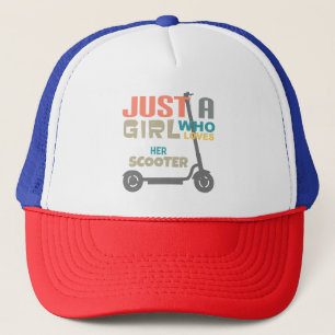 Just a girl who loves her scooter trucker hat