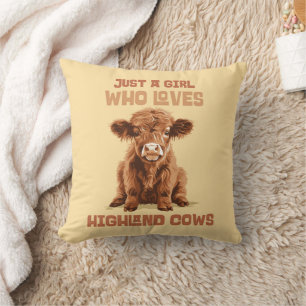 Just a girl who loves Highland Cows Cushion