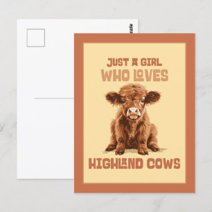 Just a girl who loves Highland Cows Postcard