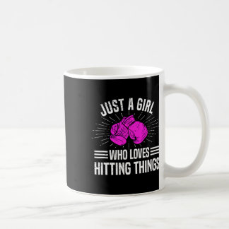 Just A Girl Who Loves Hitting Things Women's Boxin Coffee Mug
