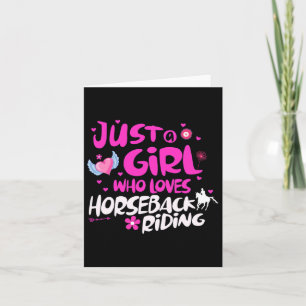Just A Girl Who Loves Horseck Riding 1 Card