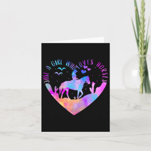 Just A Girl Who Loves Horses1 Card
