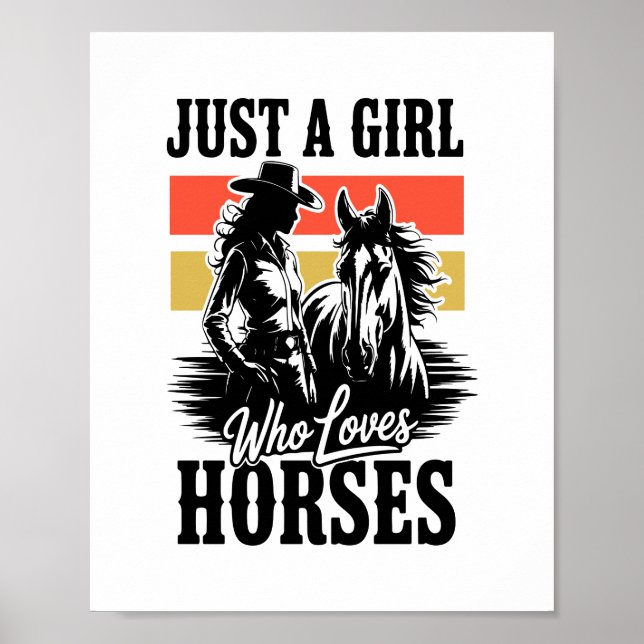 Just a Girl Who Loves Horses (3) Poster (Front)