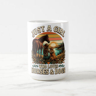 Just A Girl Who Loves Horses and Dogs Coffee Mug