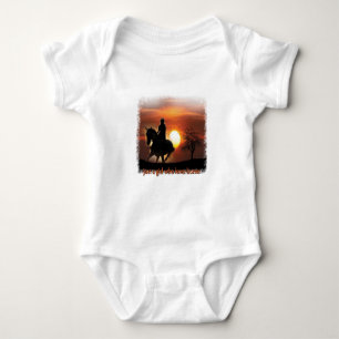 just a girl who loves horses baby bodysuit