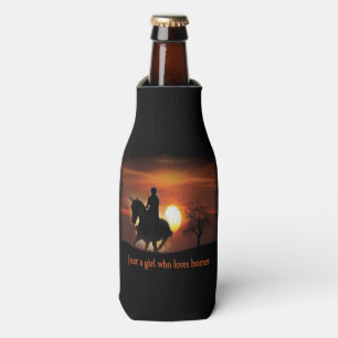 just a girl who loves horses bottle cooler
