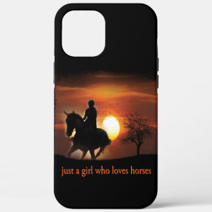 just a girl who loves horses iPhone 12 pro max case