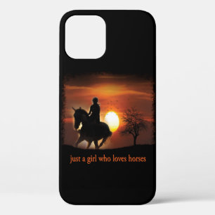 just a girl who loves horses iPhone 12 pro case