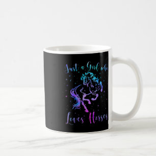 Just A Girl Who Loves Horses Equestrian Rider Wome Coffee Mug