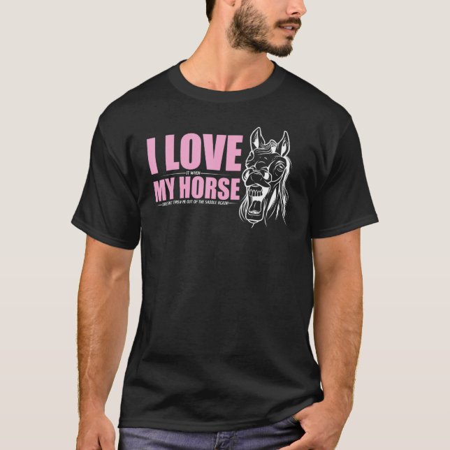 Just A Girl Who Loves Horses, Girls' Equestrian Sp T-Shirt (Front)