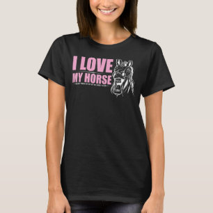 Just A Girl Who Loves Horses, Girls' Equestrian Sp T-Shirt