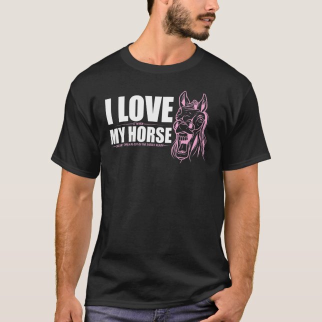 Just A Girl Who Loves Horses, Girls' Equestrian Sp T-Shirt (Front)