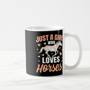 Just A Girl Who Loves Horses Horseback Riding Coffee Mug
