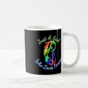 Just A Girl Who Loves Horses Horseback Riding Gift Coffee Mug