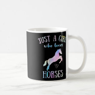 Just A Girl Who Loves Horses Horseback Riding Hors Coffee Mug