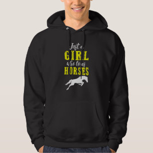 Just A Girl Who Loves Horses Horses, Animal Horse Hoodie