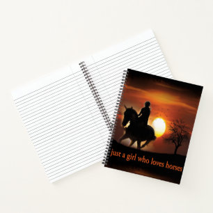 just a girl who loves horses notebook