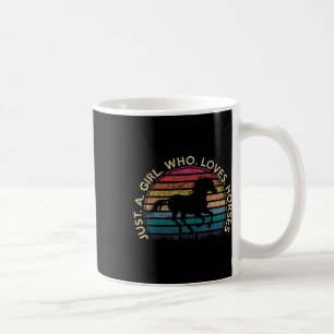 Just A Girl Who Loves Horses Retro Vintage Horseba Coffee Mug