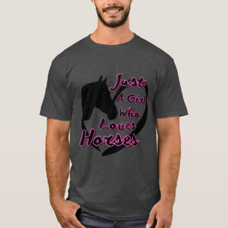Just A Girl Who Loves Horses Women Horse Lovers bo T-Shirt
