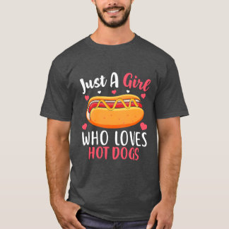 Just A Girl Who Loves Hot Dogs Sarcastic boy T-Shirt