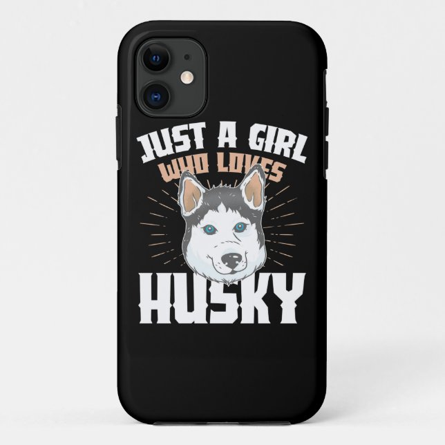 Just A Girl Who Loves Husky Case-Mate iPhone Case (Back)