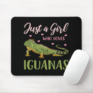 Just A Girl Who Loves Iguanas Mouse Pad