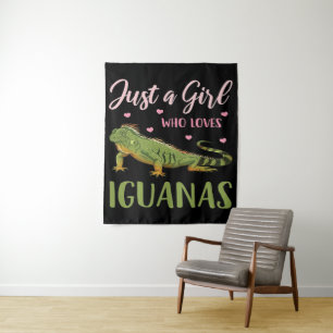 Just A Girl Who Loves Iguanas Tapestry