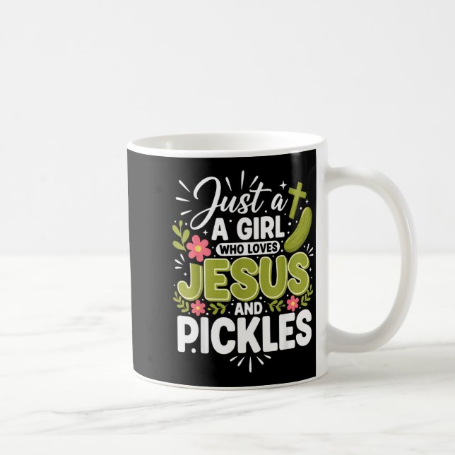 Just A Girl Who Loves Jesus And Ckles  Coffee Mug (Right)